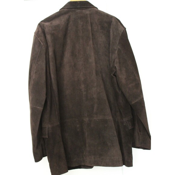 VTG Mens Size XL GAP Brown Suede Leather Jacket 2003 - Picture 12 of 14